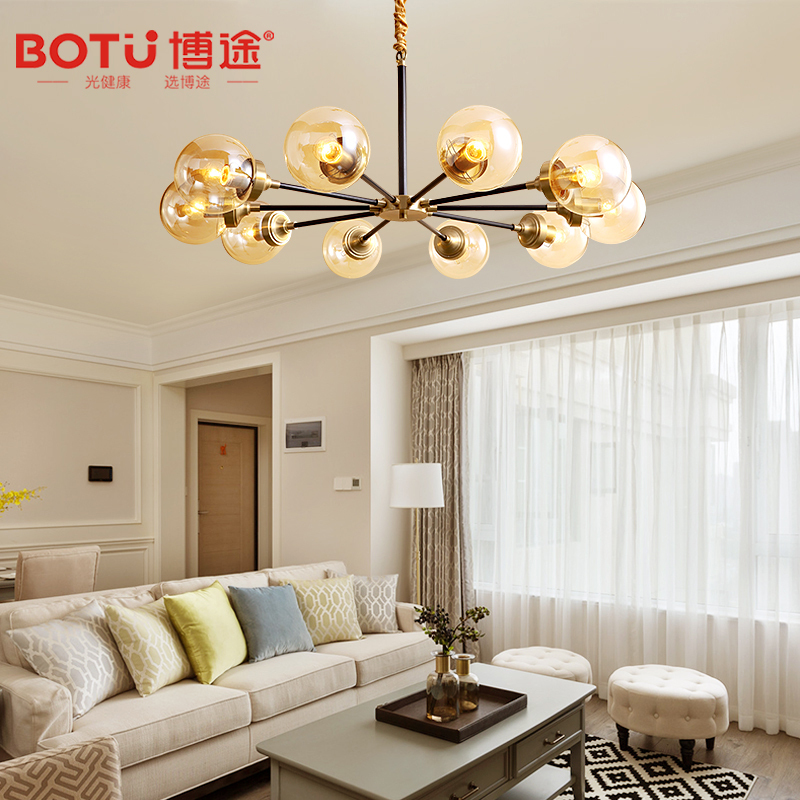首页 bt-1675全铜简约现代客厅卧室餐厅书房温馨复古吊灯