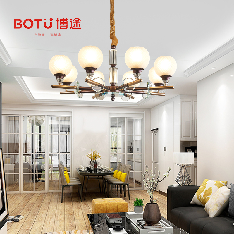 首页 bt-7993 美式餐厅客厅卧室吊灯 简约现代温馨灯