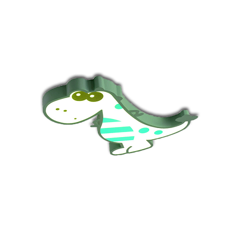 铁艺儿童房儿童卡通吸顶灯ex19绿恐龙